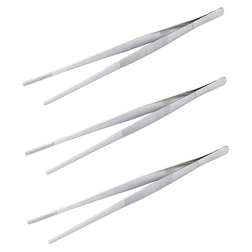 ABOOFAN 3pcs Small Food Clips Steak Clamps Fishbone Clip BBQ Tong for Cooking Serving Fish