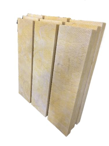 9 pieces : 705 Rigid Fiberglass Sound Absorption Panel for DIY Sound Proofing Baffle, Reduce More Noise with the 6 lb Density, Each piece is 1.5" thick x 24"long x 7" wide