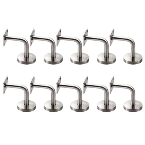 Soporte de barandilla de acero inoxidable de diseño elegante y alta resistencia, 5 piezas