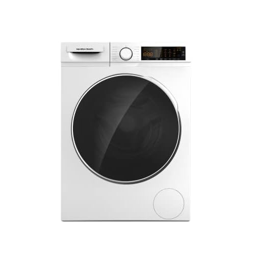 Hamilton Beach HBFW3205 Fullsize Washer-LED Digital Display Panel-5 Wash Cycles-Front Load Design-2.2 cu ft, 24 inch Wide, White