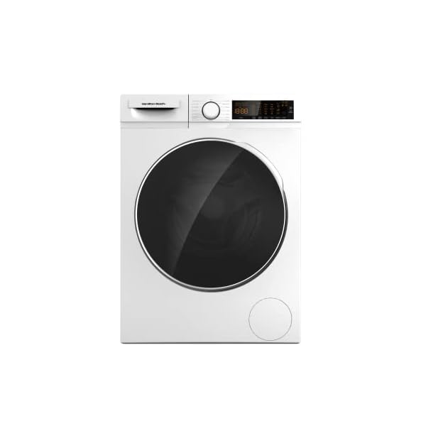Hamilton Beach HBFW3205 Fullsize Washer-LED Digital Display Panel-5 Wash Cycles-Front Load Design-2.2 cu ft, 24 inch Wide, White