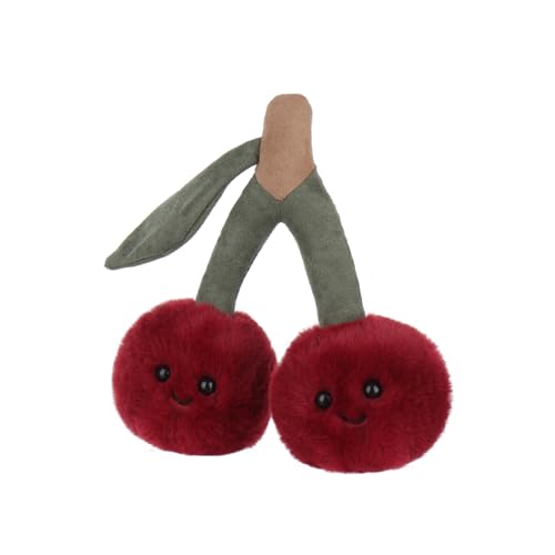 Apricot Lamb Peluche en forme de cerise pour enfants - Doux et mignon - Pour garçons et filles - Cerise douce - Fruits rouges - 20 cm – vue 5