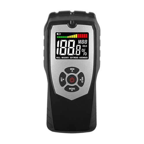 CENPEK Medidor de Humedad Digital sin Clavijas Detector de Moho Pantalla LCD portátil para Paredes Paneles de Yeso Madera y Materiales de construcción Inspección de Humedad