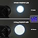 U`King Pinspot Light for Disco Ball 512 DMX 10W RGBW Mirror Ball Spotlight LED Beam Pinspot Lights by Sound Activated Controlled Disco Balls Spotlight for Party Wedding DJ Disco Shows