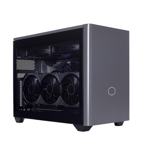 Cooler Master NR W9 Liquid Cooled Mini Desktop Workstation, Intel Core Ultra 7 265KF 3.9GHz, 64GB RAM, 2TB SSD, NVIDIA GeForce RTX 5070 Ti 16GB, Windows 11 Pro, Black