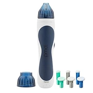 PMD Personal Microderm Classic – At-Home Microdermabrasion Machine with Kit for Face & Body, Navy