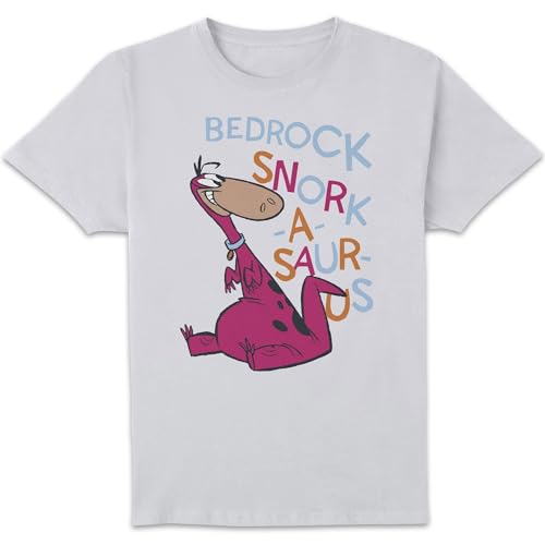 The Flintstones Bedrock Snork-A-Saur-Us Men's T-Shirt - White L