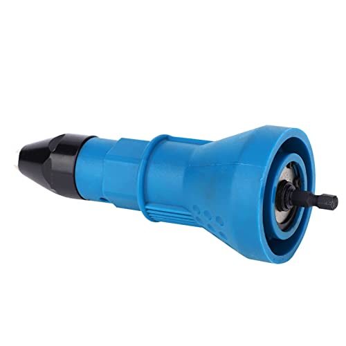 Naroote Adaptador de Pistola para Tuercas de Remaches Eléctrica Herramienta de Remachado Eficiente para Taladro Eléctrico de Perforación, 1000 RPM para Uso Doméstico de Bricolaje Metal + Plástico