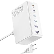 USB C зарядно устройство, 220W USB C захранване,...