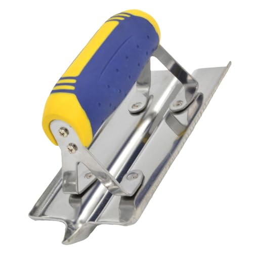 Bordatrice manuale per cemento, molatrice per cemento - Frattazzo per finitura in cemento in acciaio inossidabile, molatrice manuale | Costruzione senza rivetti, comoda impugnatura ergonomica per prog