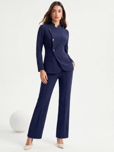 Image of Selvia Women's Full Sleeve Blazer Top with Trouser Co-Ord Set, Co ord Set for Women Stylish