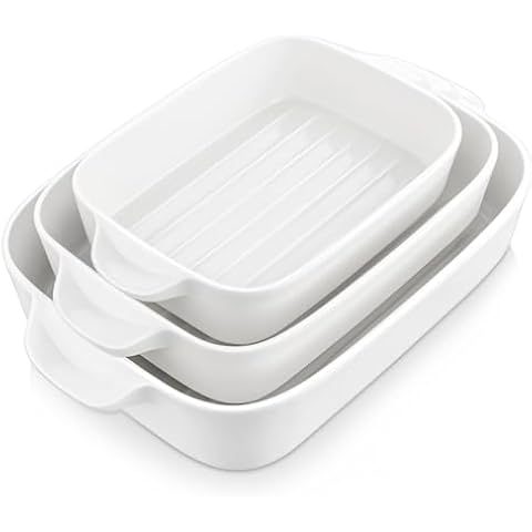Malacasa Bake Lot de 3 plats Cover