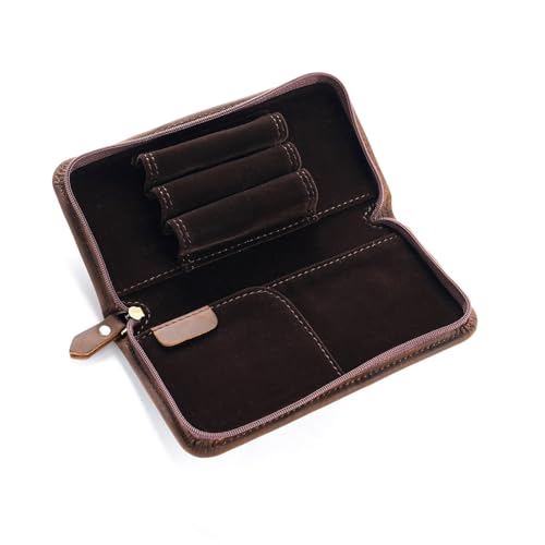 3 Divided Slots Pen Case Fountain Pen Holder Large Capacity Stationery Bag Pencil Organisers for Students