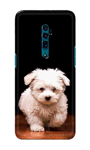 Image of PRINTFIDAA� Printed Hard Back Cover Case for Oppo Reno 10x Zoom Back Cover (Puppy Dog) -2808
