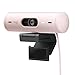 Logitech Brio 500 Webcam Full HD Correzione Luce, Show Mode, Microfono Riduzione del Rumore, Copertura Privacy, Streaming, Funziona con Microsoft Teams, Google Meet, Zoom, Cavo USB-C - Rosa immagine