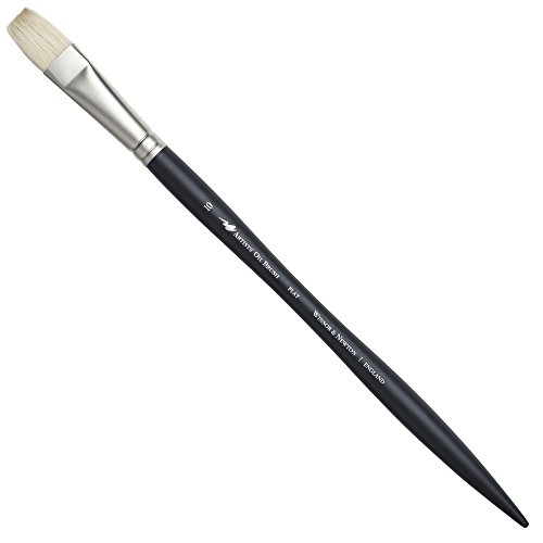 Winsor & Newton Artists' Oil Hog Paint Brush, Long Handle