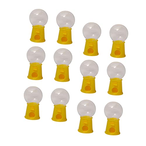 HEALSOPTHY 12 Macchine Caramelle in Plastica Giallo Rotanti Giocattoli per Sviluppo Coordinazione Mano Occhio e Abilità Manuali Compatibili con Cioccolatini e Caramelle