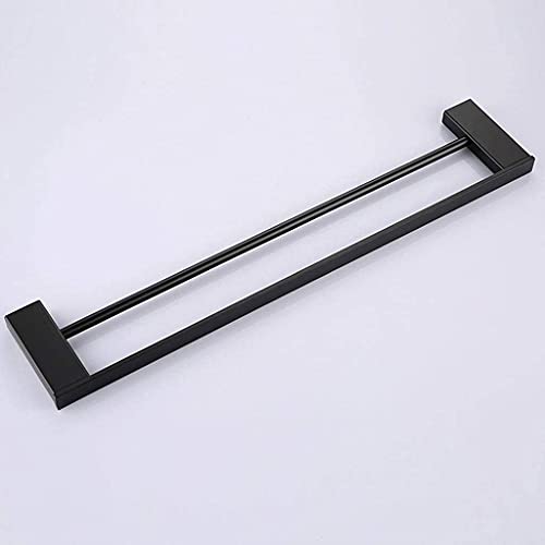 Porte-serviettes double de salle de bain anti humidité étagère 50 cm