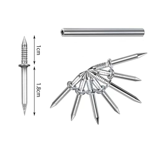 Clavos sin costuras con doble cabeza para rodapié, 400 piezas miniatura 6