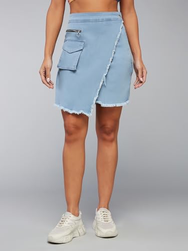Image of Dolce Crudo Women's Regular High Rise Stretchable Denim Shorts