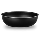 アイリスオーヤマ フライパン 炒め鍋26cm 取っ手の取れる ダイヤモンドコートパン 食洗器可 オーブン対応 IH・ガス火対応 NTF-SEI26W ブラックメタリック