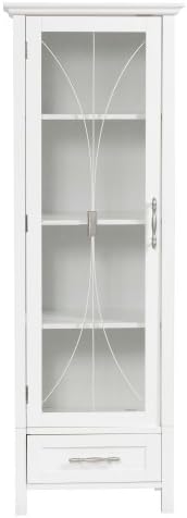Teamson Home Delaney Linen Cabinet, Storage, White
