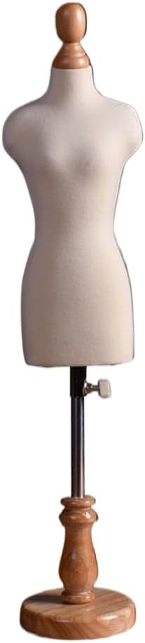 Torso Mannequin Torso Hanger Mini Clothing Maker Dummy Woman, Tailor Mannequin Clothing Styling Display Dollhouse Accessories Decor Adjustable Height Size 4/1