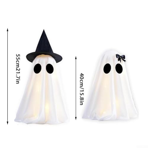 Décoration d'Halloween fantômes avec chapeau de sorcière pour meuble - 4