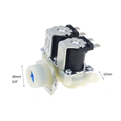 Válvula de entrada de agua doble AC 110V DN20 con sistema anticaídas normalmente cerrada 3