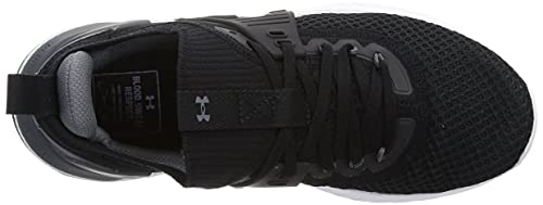 Under Armour Men's Project Rock 4 Training Shoe (9.5, Black/White, Numeric_9_Point_5)