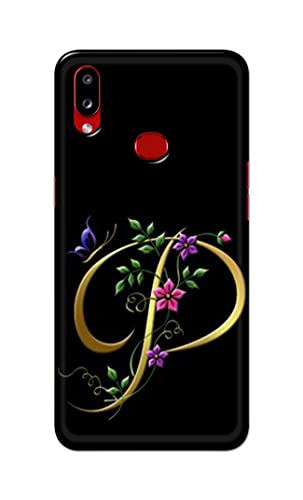 Image of Printed Hard Back Cover Case for Samsung Galaxy A10s | Samsung Galaxy M01s Back Cover (Alphabet P) -1803