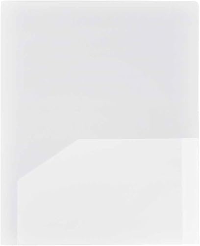 Miniatura 114 de JAM PAPER Heavy Duty Plastic Two Pocket Extra Tough School Folders - Blue - 6/Pack