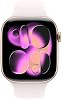 Apple Watch Series 11 [GPS + Cellular 42mm] Smartwatch con caja de aluminio oro rosa y correa deportiva rosa claro - S/M (Reacondicionado premium) 4