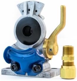 TRAMEC SLOAN 441003 Lever Style Shut Off Gladhand, Aluminum, Service, Rubber Seal, 1/2 Nylon Fitting