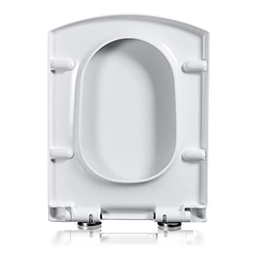 Siège de toilette carré à fermeture douce et déclipsage rapide hygiénique