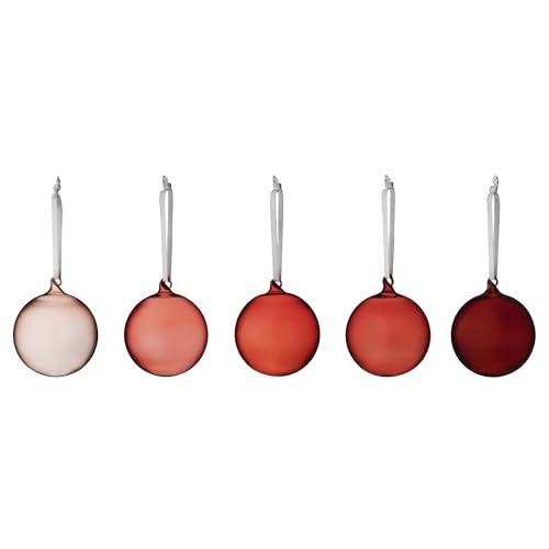 Iittala Glaskugel Other Set 5-teiliger aus Glas in der Farbe Rot, Maße: Ø 8 cm, 1069629