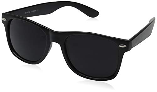 zeroUV - Matte Black Horn Rimmed Sunglasses