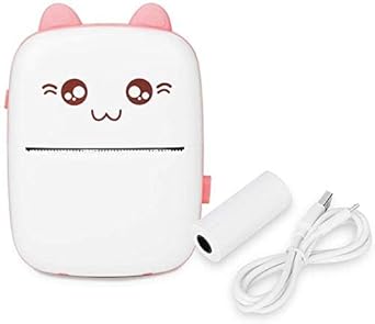REKTU Mini Printer, Pocket Printer, Wireless Bluetooth Mobile Printer, Thermal Printer for Picture Photo Label MEMO, Paper Printer with USB Cable…