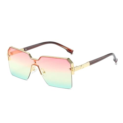 Lunettes de soleil de luxe vintage au design monobloc élégant