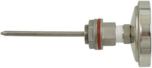 Weldless Stainless Thermometer 6 in.