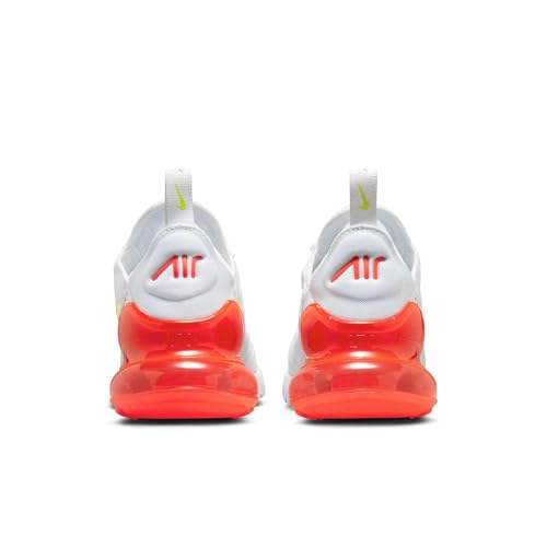 NIKE Air Max 270 Damen-Sneaker, modische Schuhe, AH6789 (Wei&szlig;/Volt-Bright Crimson 114), Gr&ouml;&szlig;e 37,5, White Volt Bright Crimson, 37.5 EU