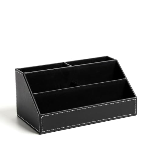 Papeterie ordonnée et bureau net avec la boîte de rangement créative