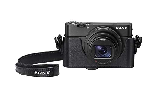 Sony LCJ-RXK Schutzh&uuml;lle f&uuml;r Kameras der RX100-Serie (Lederoptik, Staub- und Kratzschutz) schwarz & PCK-LM15 Robuste LCD-Schutzabdeckung f&uuml;r DSC-RX1/DSC-RX100