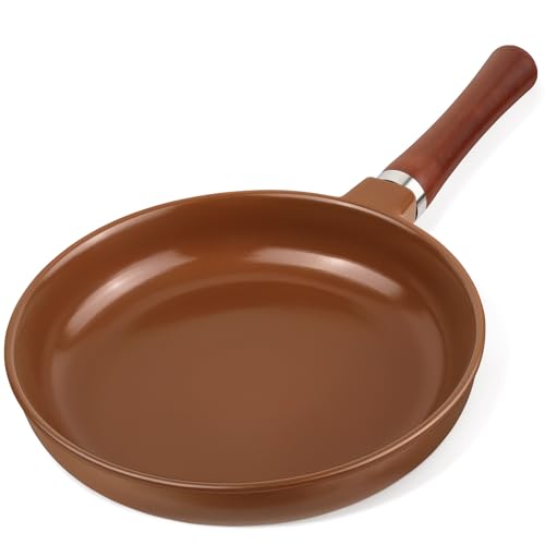 CTSZOOM Pure Ceramic Frying Pan Skillet, 10-Inch Naturally Nonstick frying