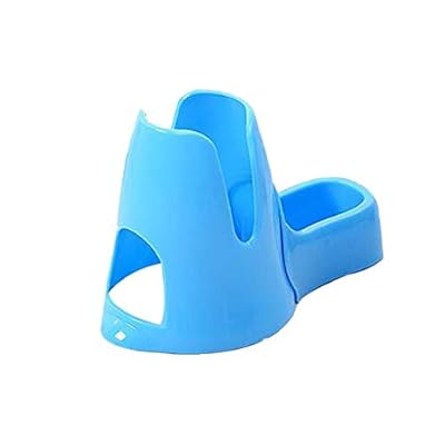 Pet Hamster Water Bottle Holder Pet Automatic Drinking Bottle Base Auto Dispenser Holder for Pet Hamsters Rats Small Animals Blue 1pc