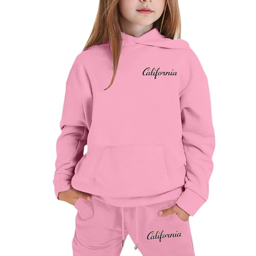 Ensemble fille mode automne tenue complète haut et pantalon pour l'école et le parc
