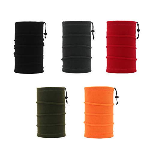EasyULT 5 Piezas Braga T�rmica para Cuello, Elastica Pa�uelos Cabeza Multifunci�n Bufanda de Invierno Pasamonta�as para Hombre Mujer Festivales de M�sica, Ciclismo, Correr, Esqu�