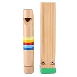 Hermoso sonido: un encantador juguete de silbato de tren que puede reproducir 4 tonos suaves, y hermoso permite una mayor flexibilidad para reproducir música variada.