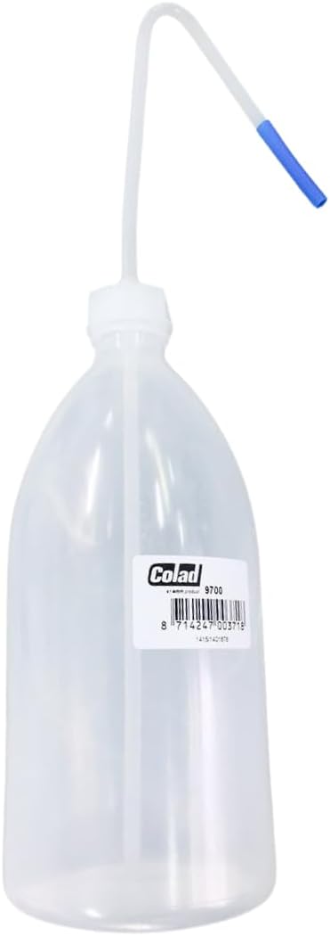 Colad 1000 ml Plastic Squeezeable Wash Bottle Dispenser Container for Paint Gun Cleaner 9700