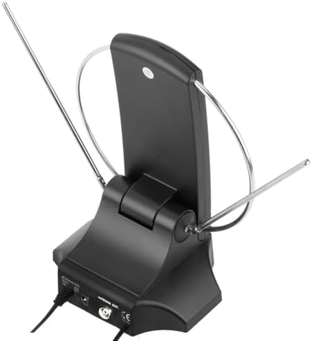 PowerMaster SG-029A Saatli UHF VHF TV Üstü Anten, İç Mekan Dijital ve Analog TV Anteni, 36 dB Kazanç, 40-790 MHz, 75 Ohm, 360 Derece Dönebilir - Görsel 3